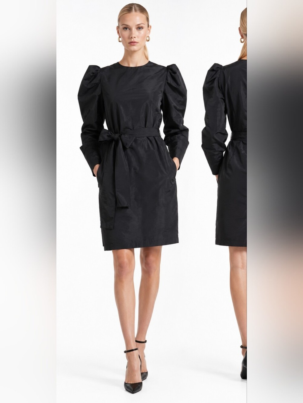 Nwt Lanvin x H&M 2010 Archive Black Taffeta Structured Dress Cocktail Runway HTF